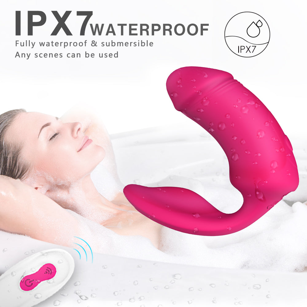 2*9 Modes Wearable Vibrator Women Masturbator Dildo Clit Anal Massager