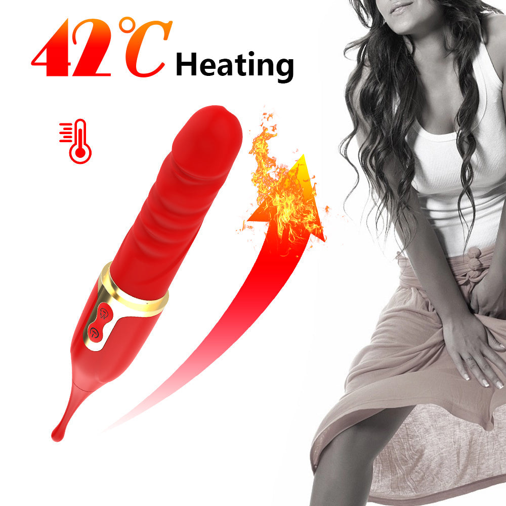 2 In 1 High Frequency Clit G Spot Heating Vibrator 10 Vibration Modes