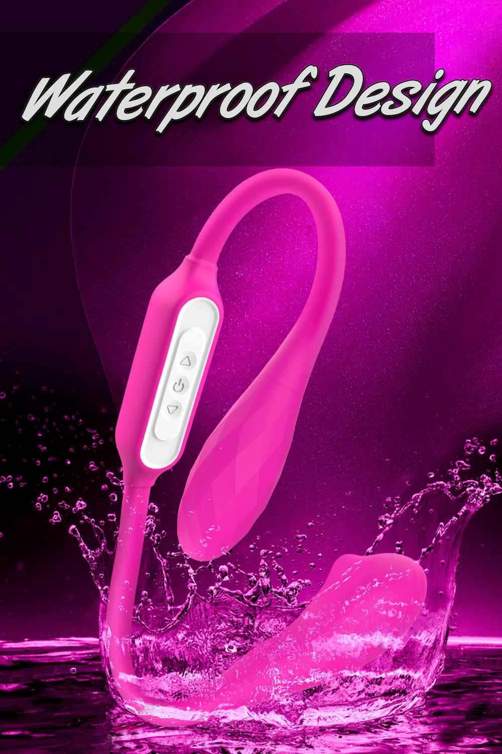 Double Ended Dildo Vibrator Stroking Stimulator with 9 Vibrations