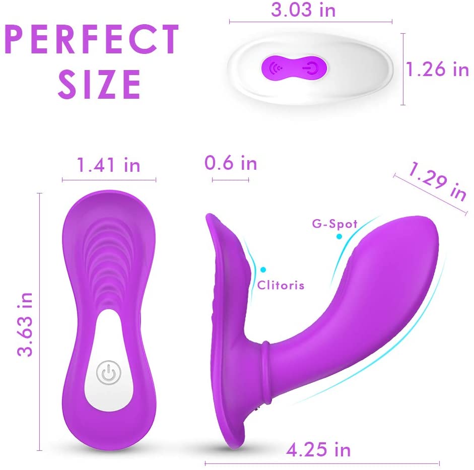 9 Speeds Wearable G Spot Clit Butterfly Vibrabor With Remote Control