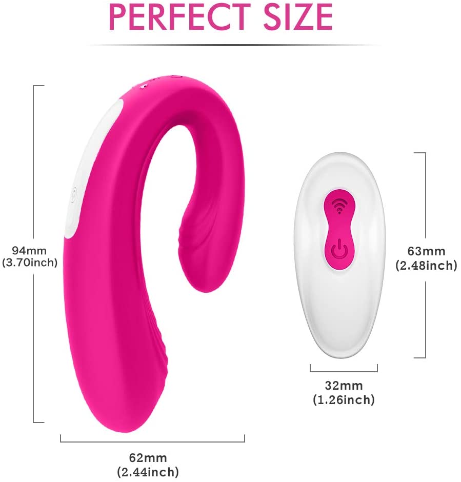 Remote Control Couples Vibrator 9-Mode Clitoris G Spot Anal Stimulator