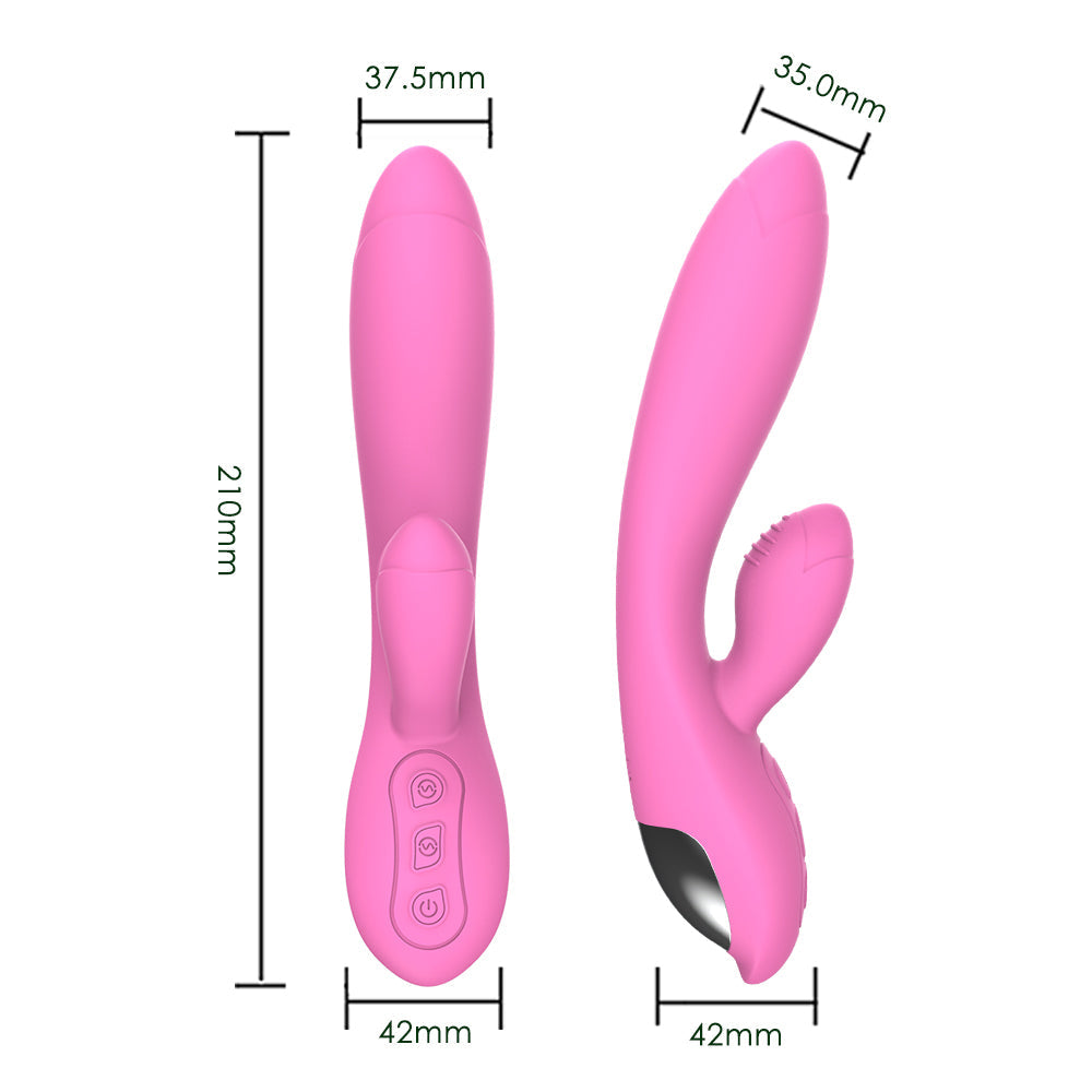 10 Strong Vibration Modes G Spot Rabbit Vibrator Soft Clit Stimulator