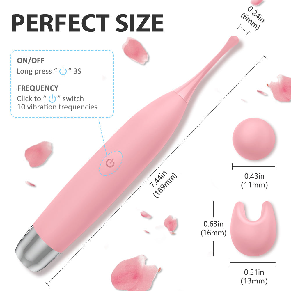 10 Modes High Frequency G-Spot Clitoris Vibrator For Instant Orgasm