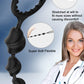 9 Inch Stretchy Thread Anal Beads with Cock Ring Enhanced Stimulation