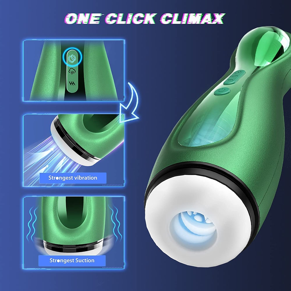 Automatic Male Masturbator Cup One-Click Climax 3 Suction 6 Vibration