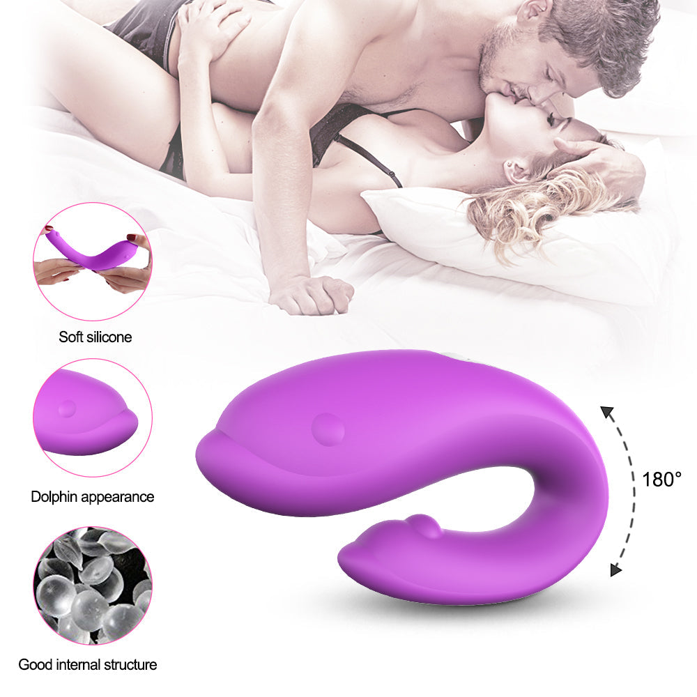 Dolphin 2 Motors 9 Stimulating Modes Flexible Partner G-Spot Vibrator