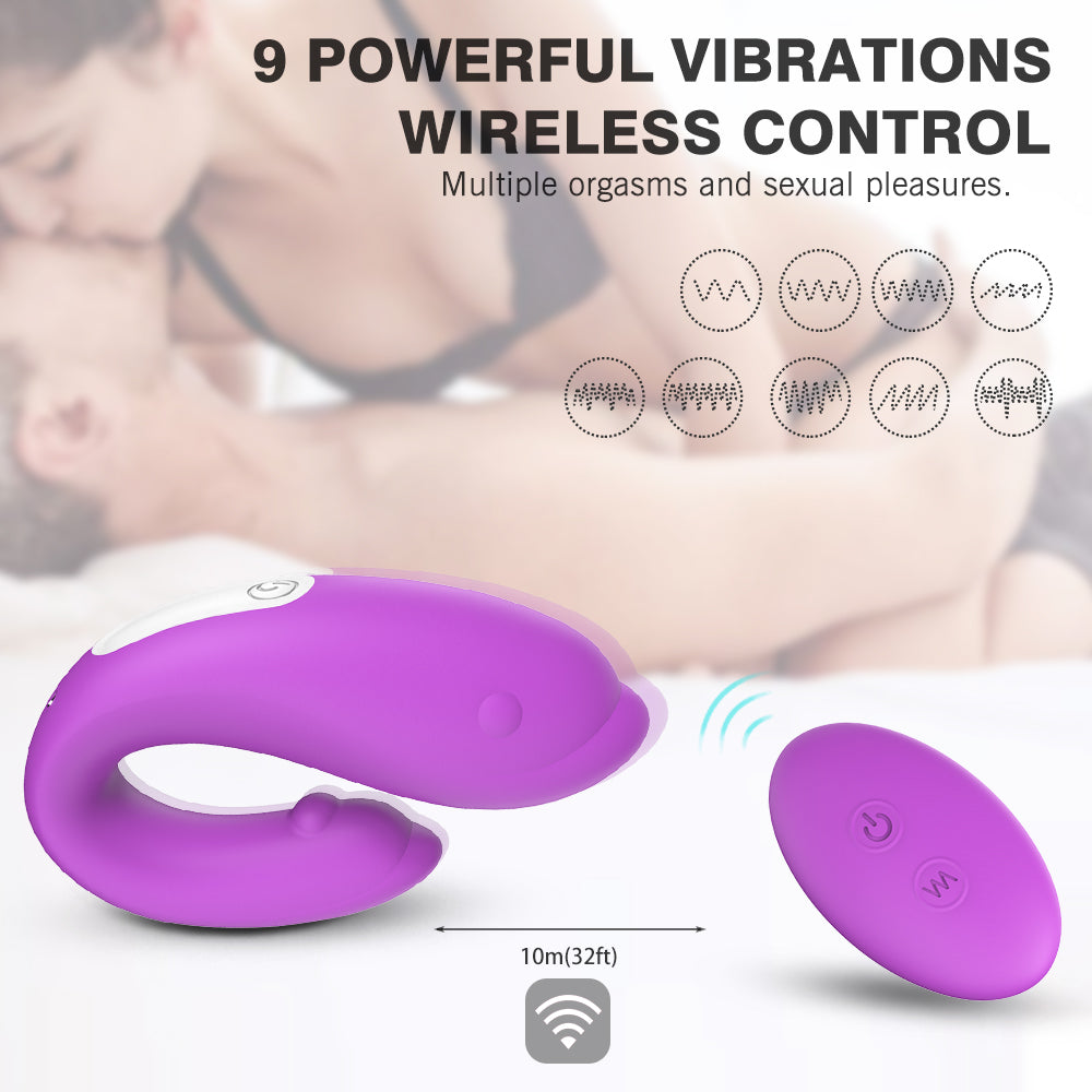 Dolphin 2 Motors 9 Stimulating Modes Flexible Partner G-Spot Vibrator