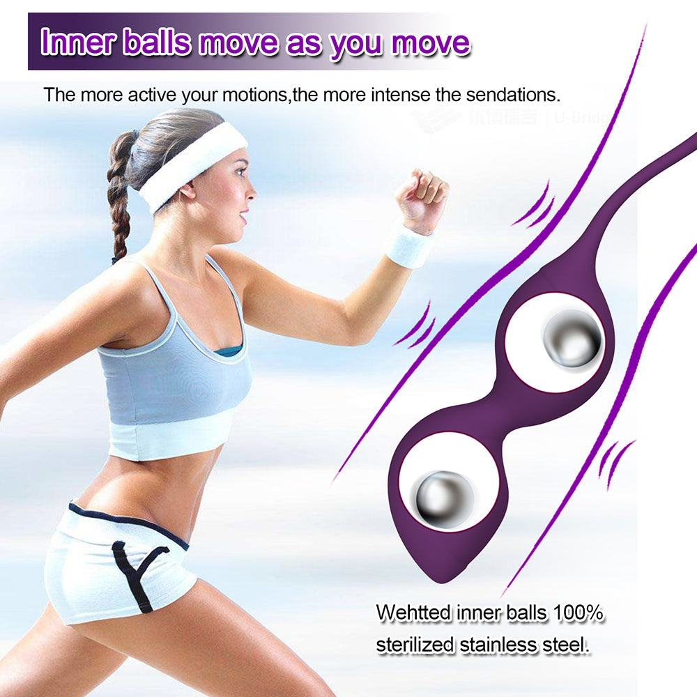 Kegel Balls Trainer Kit Ben Wa Balls Weights Exercise 10 Speed Modes