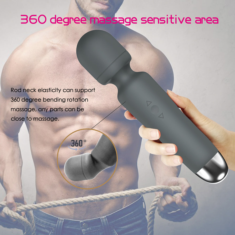 10 Speeds Silicone Power Personal Body Wand Massager for Women & Men