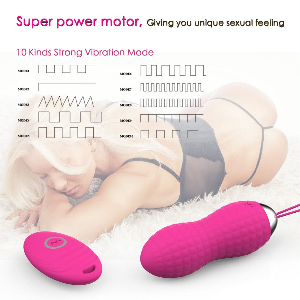 10 Frequency Bullet Vibrator Rechargeable G-Spot Kegel Ball Stimulator