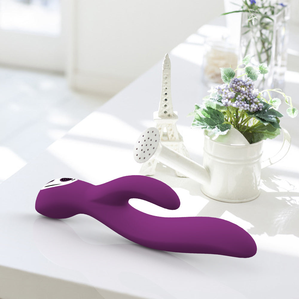 7 Kinds Speeds Rabbit Dildo Vibrator C G Point Stimulating Same Time