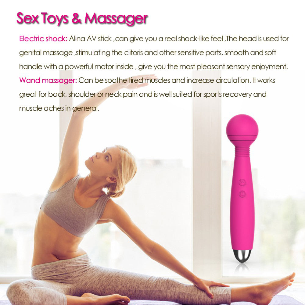 Soft Wand Vibrator Multi-Speed Vibrations for Teasing and Body Massager