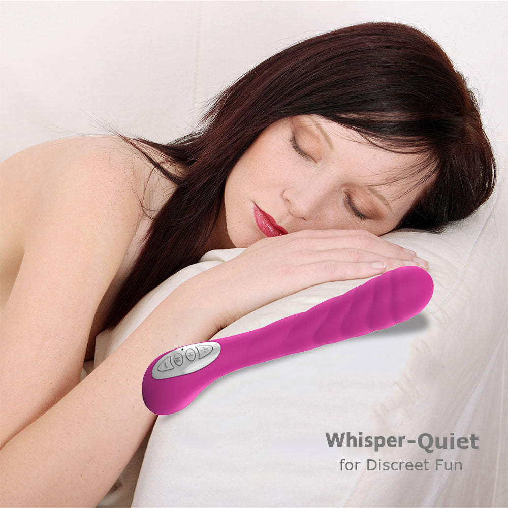 7 Frequencies Ultra Soft Bendable Rechargeable Dildo G-Spot Vibrator