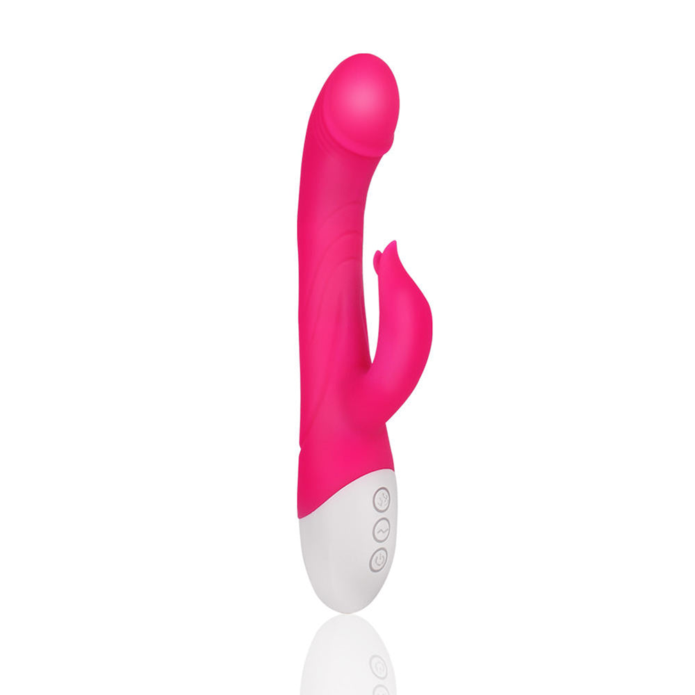 Heating G Spot Dildo Rabbit Vibrator with 16 Vibration Modes for Women