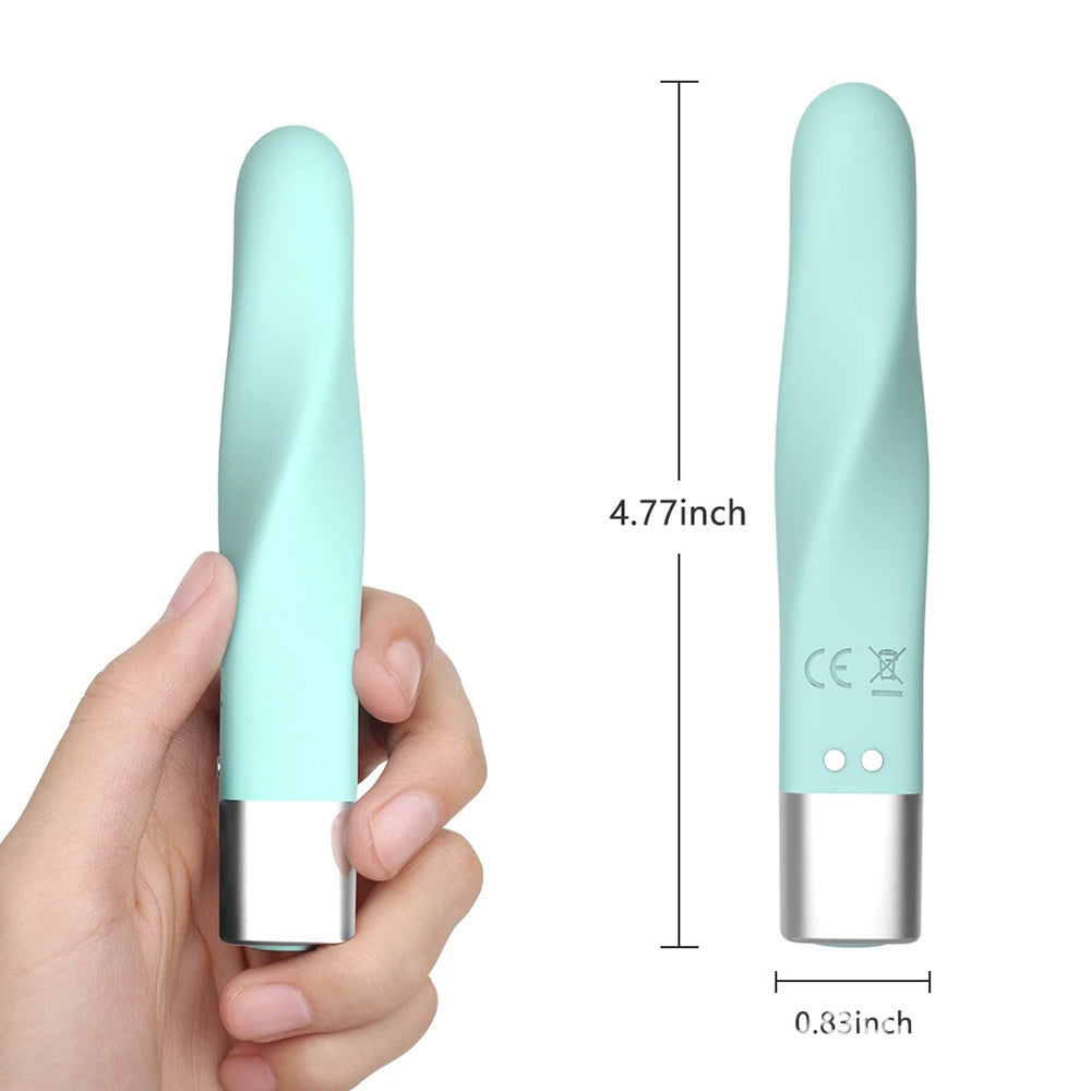 Silicone Rechargeable Bullet Massager Vibrator with Multi-Speeds