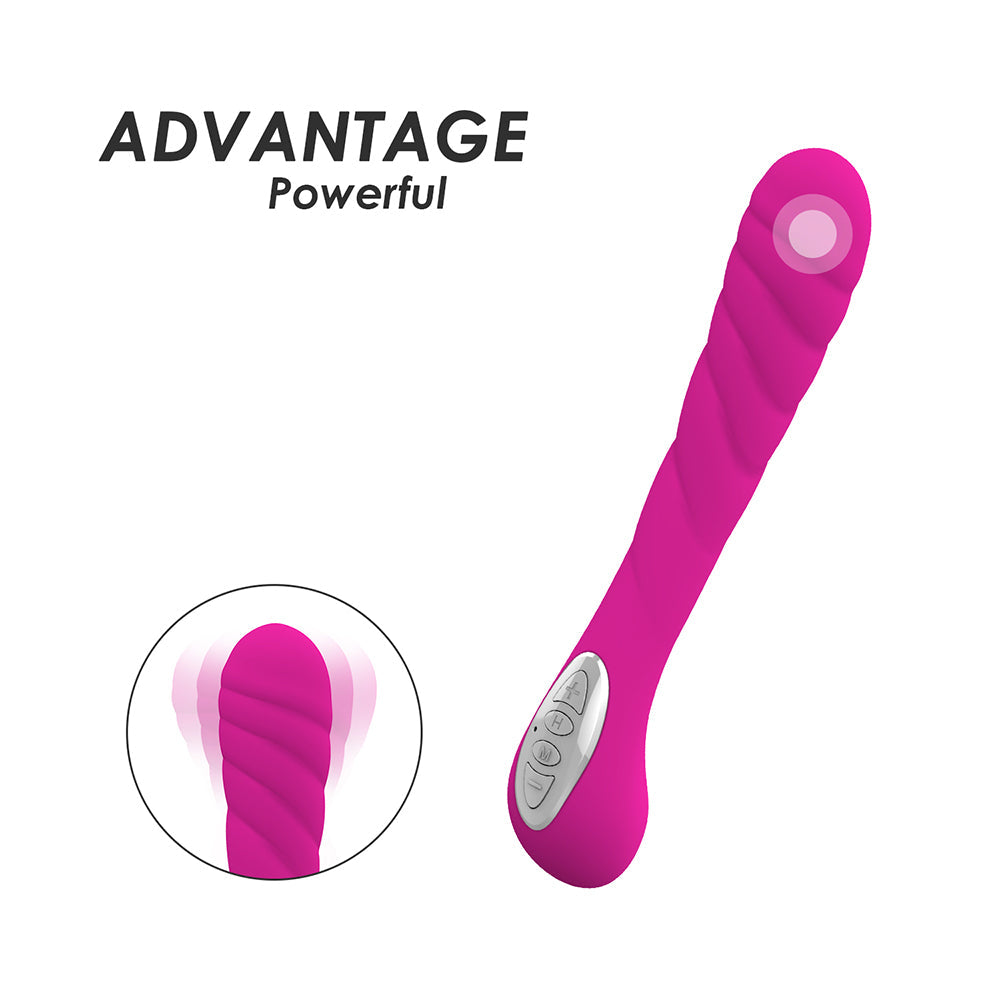 7 Frequencies Ultra Soft Bendable Rechargeable Dildo G-Spot Vibrator