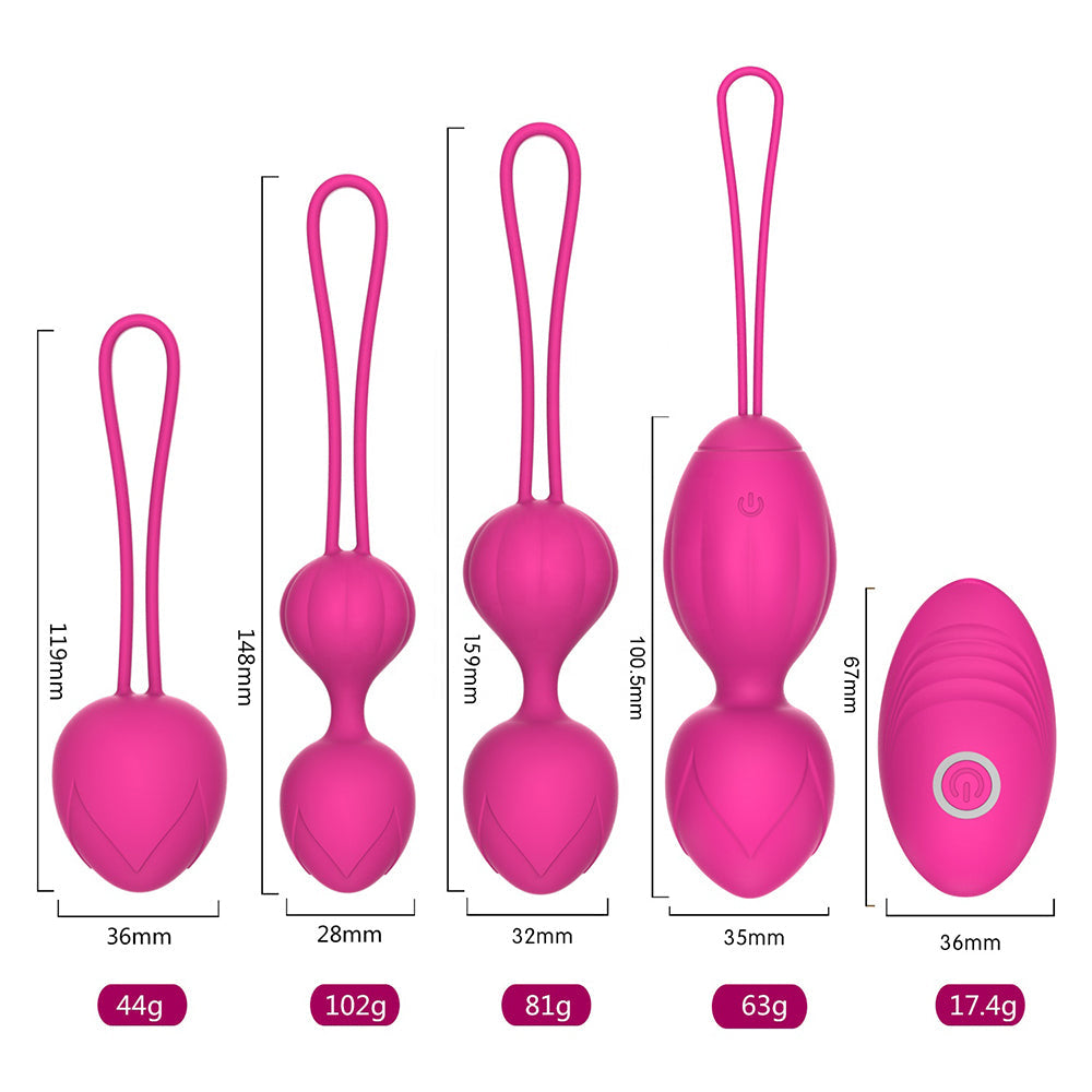 Bladder Control & Pelvic Floor 4 In 1 Ben Wa Kegel Balls Weights Kit