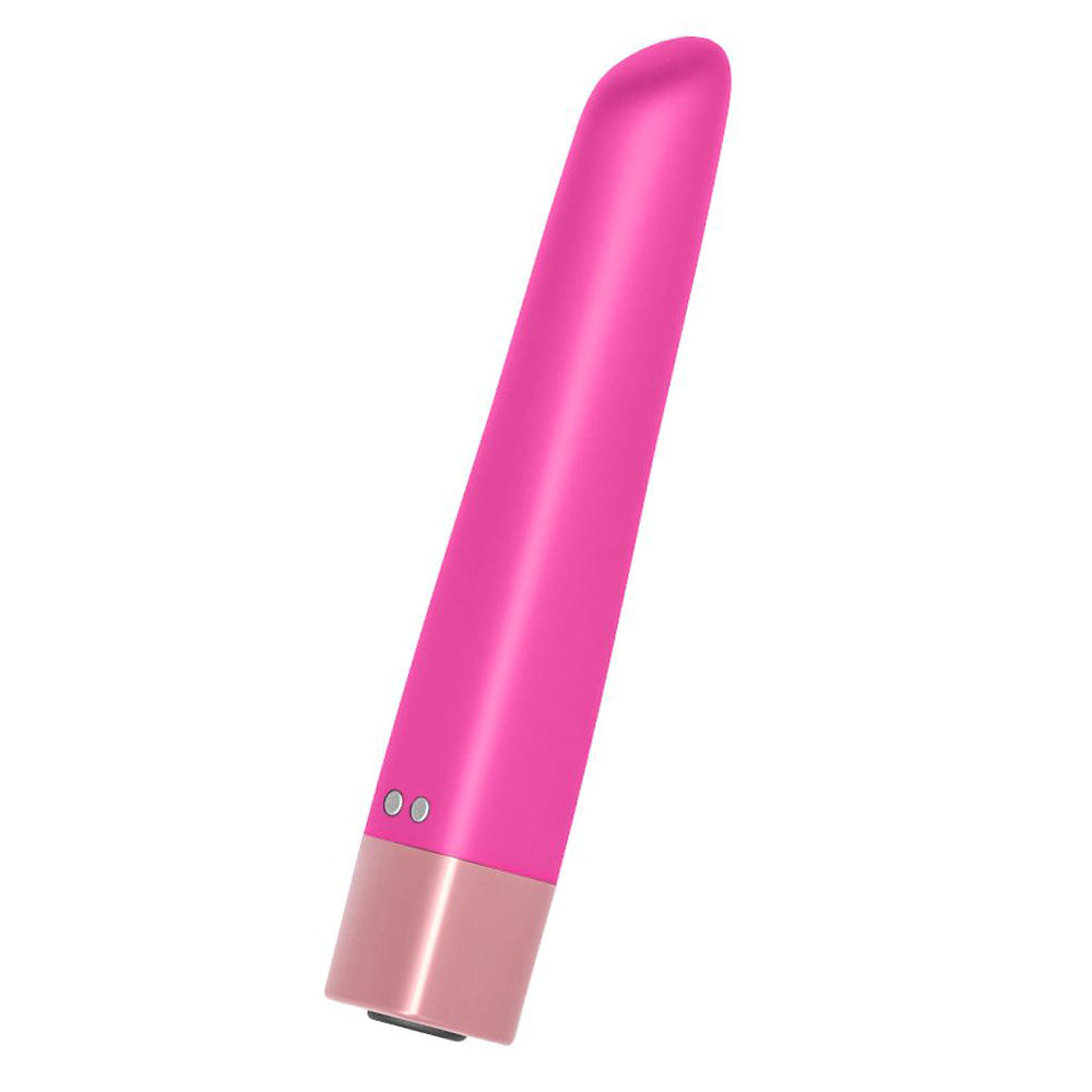 Magnetic Charging Bullet Vibrator with Angled Tip Nipple Stimulation