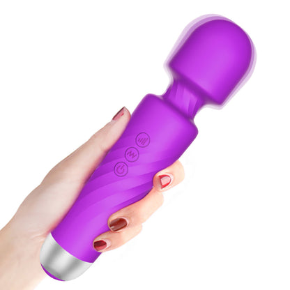 Mute Wand Massager Rechargeable 7 Frequencies 4 Speeds Body Recovery