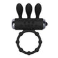 Penis Ring Vibrator With Rabbit Ears Mini Bullet Clitoris Stimulator