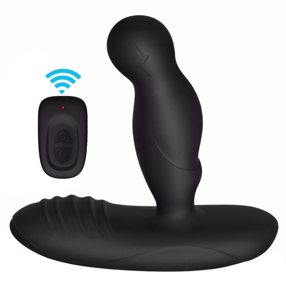 Heating Prostate Massager Carbon Fiber Pattern 3 Rotation 16 Vibration