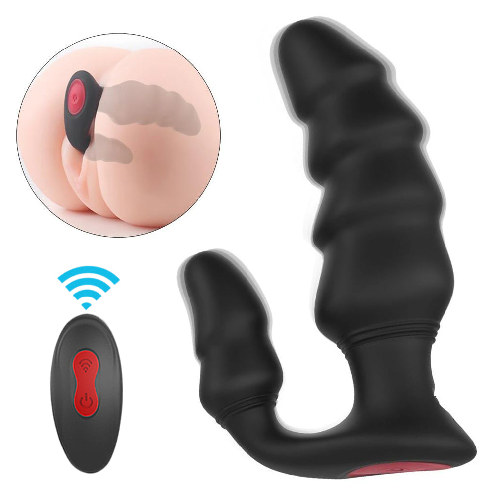 9 Frequency Prostate Massager Stimulator G-spot Anal Beads Vibrator