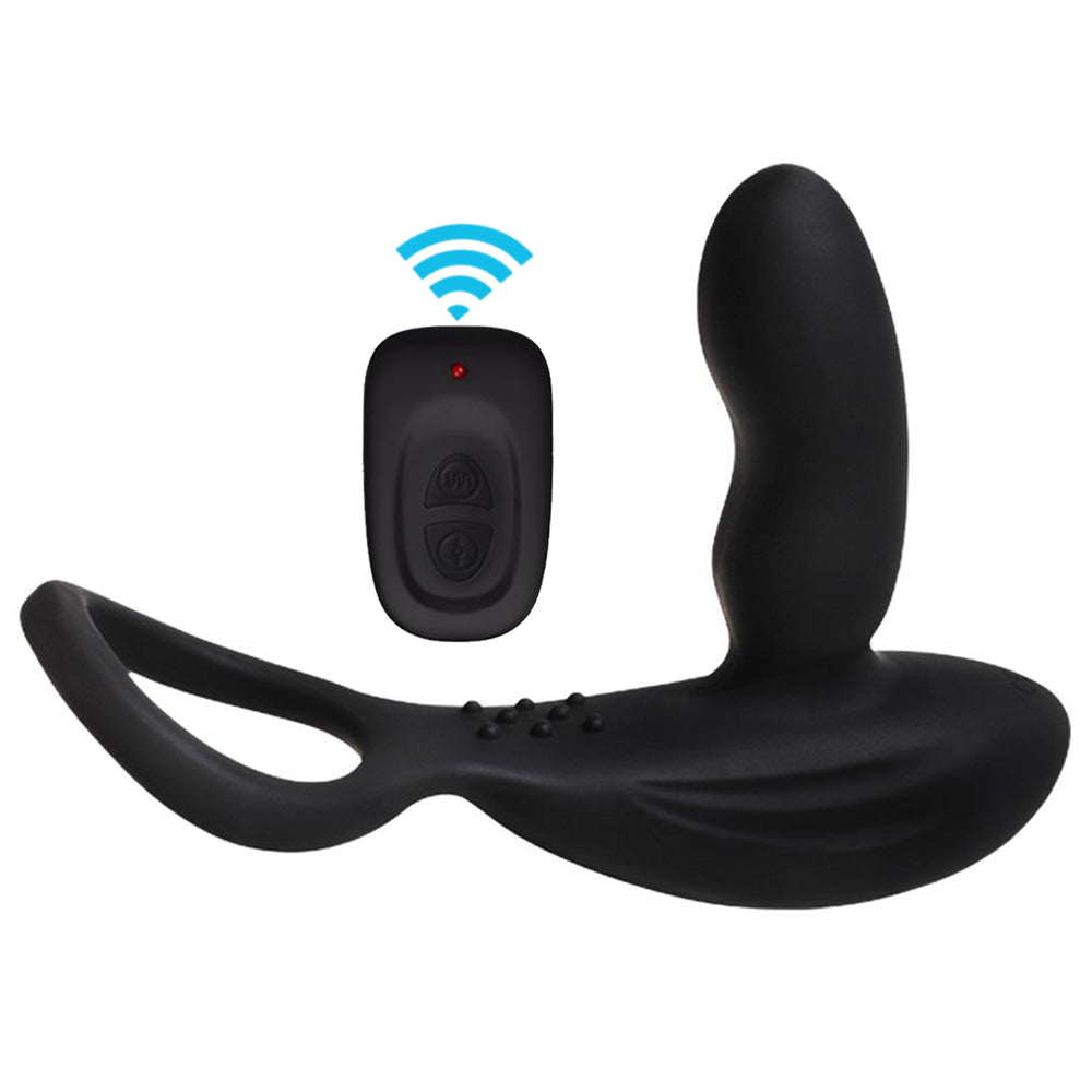 3-in-1 Remote Control 11 Stimulation Prostate Massager With Penis Ring