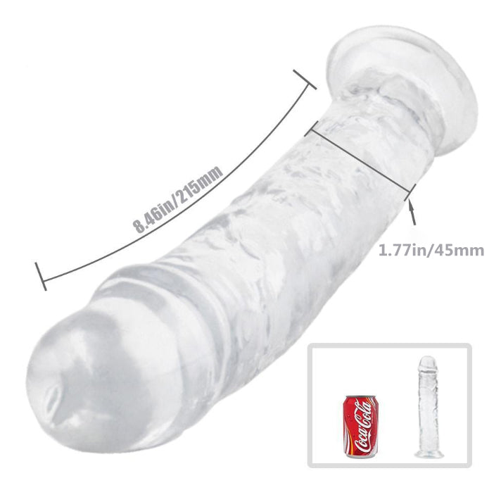 4 Kinds Size Super Suction Transparent Realistic Dildo Ball-free