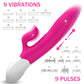 9 Pulsating Vibrating Modes Mute Rabbit G Spot Vibrator with Heating