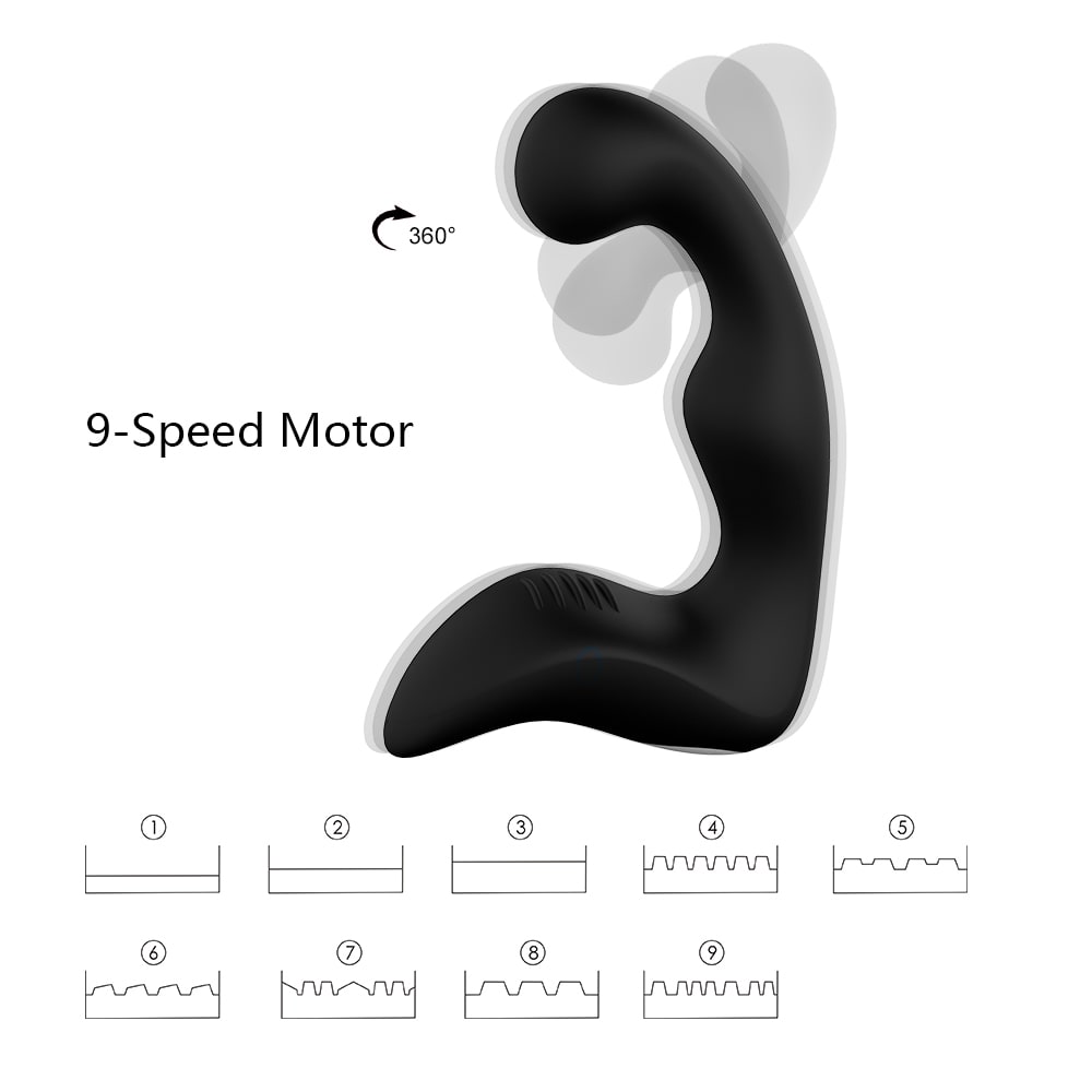 9-Speed Motor Anus Perineum Prostate Massager Anal Vibrator