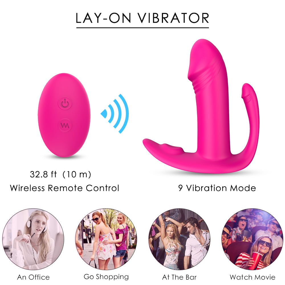 9 Modes G Spot Clit Anus Massager Panties Vibrator Detachable Bullet