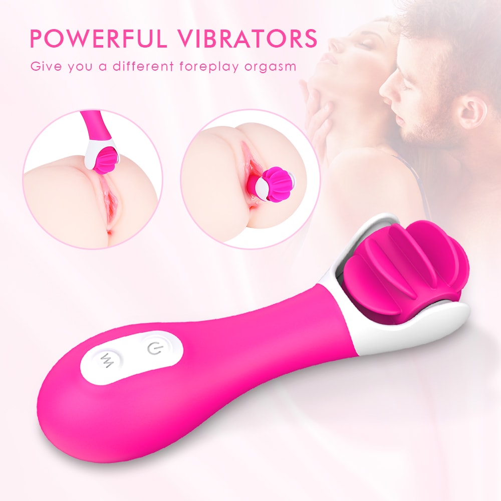 3 IN 1 Functions 360° Rotating Tongue Licking Clitoral Vibrator G Spot