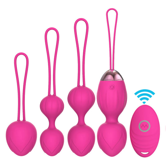 Silicone Kegel Balls Kit Tightening Exercises Weights Remote 10 Modes