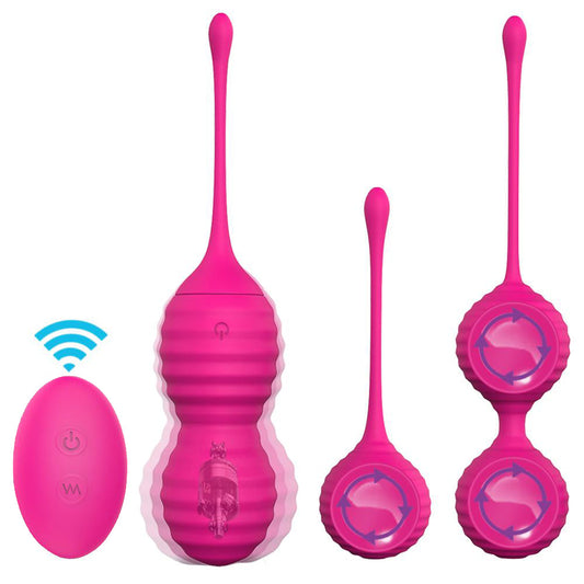 Silicone Wireless Powerful 9 Speed Vibrating Kegel Balls Vibrator