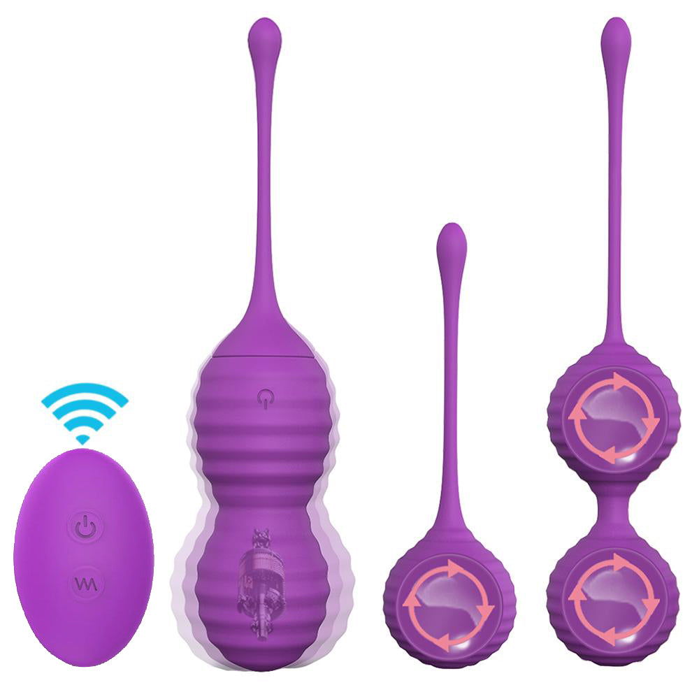 Silicone Wireless Powerful 9 Speed Vibrating Kegel Balls Vibrator