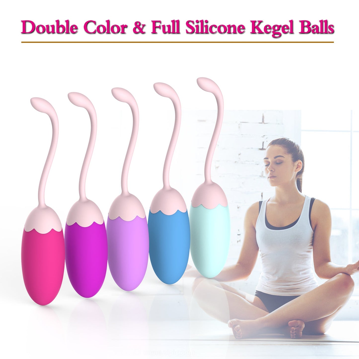 Silicone 5 Pcs Ben Wa Balls Vagina Tightening Kegel Exerciser Kit