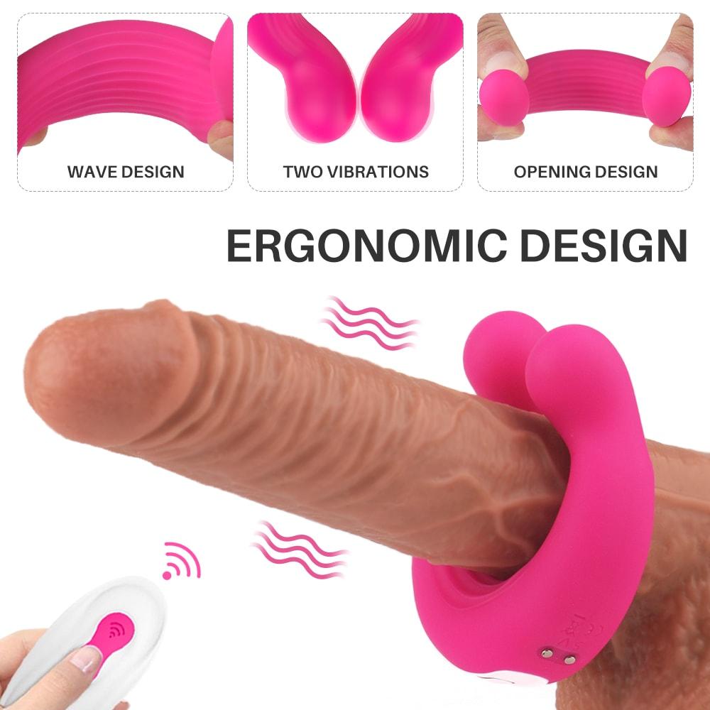 Vibrating Cock Penis Ring 9 Vibrations Clitoris Couple Stimulator