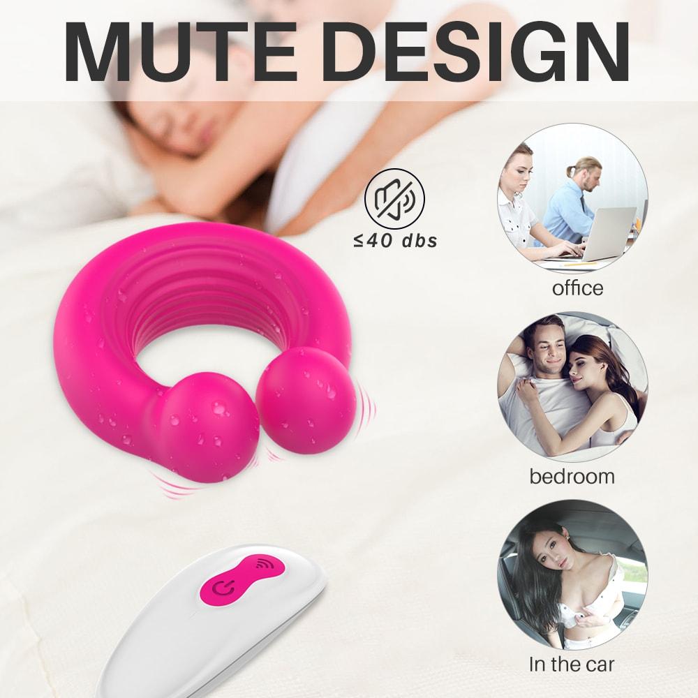 Vibrating Cock Penis Ring 9 Vibrations Clitoris Couple Stimulator