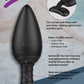 6 Modes Vibrating Anal Butt Plug with Spiral Pattern Flexible Neck