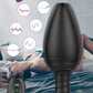 6 Modes Vibrating Anal Butt Plug with Spiral Pattern Flexible Neck