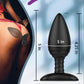 6 Modes Vibrating Anal Butt Plug with Spiral Pattern Flexible Neck