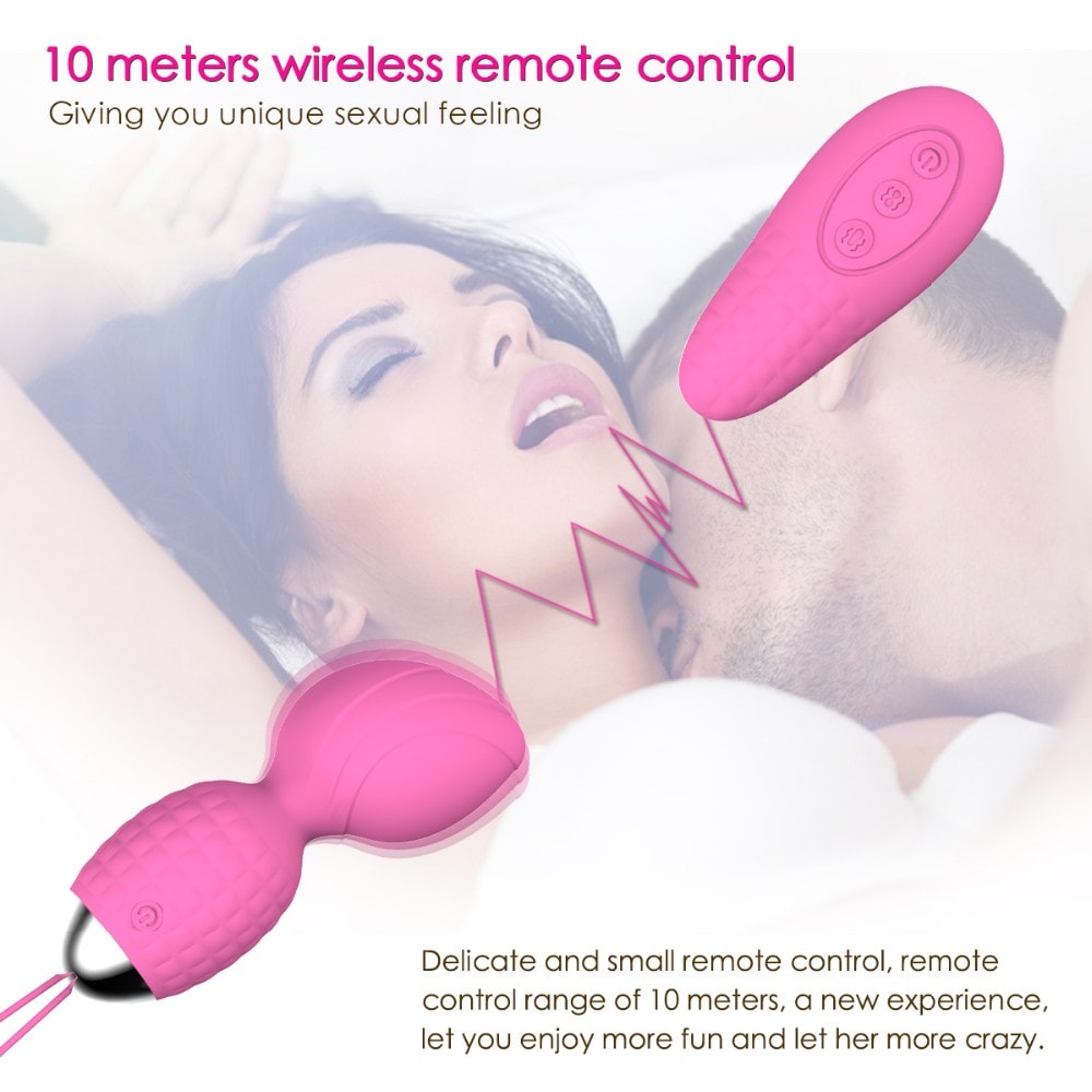 10 Modes Bullet Egg Vibrator with Vibrating Remote Control Stimulator