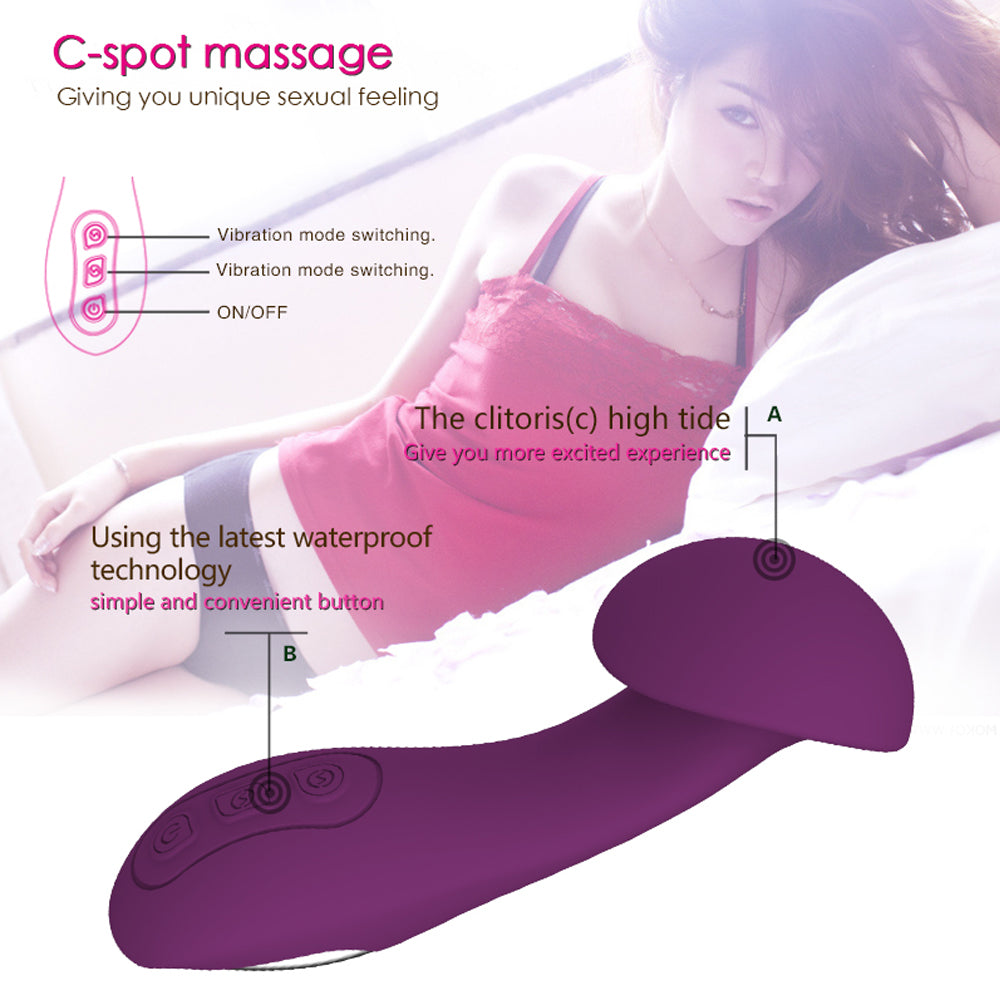 Soft Silicone Wand Massager 10 Vibrations Sensitive Part Stimulation