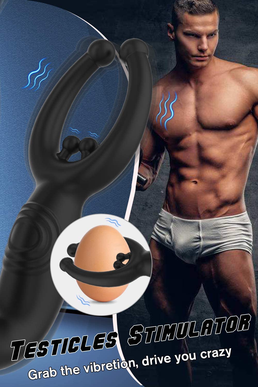 Stroking Prostate Massager & Anal Vibrator with 9 Vibration Patterns