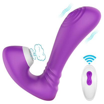 Sucking Clit Stimulator G Spot Thumping Vibrator Wearable 9*9 Modes