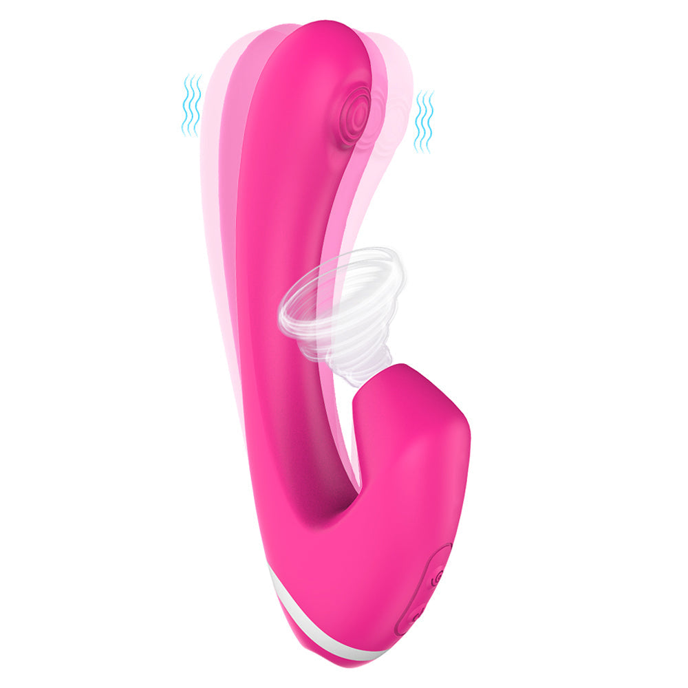 Suction Design G Spot Thumping Clitoral Sucking Vibrator 9*9 Modes