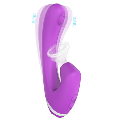 Suction Design G Spot Thumping Clitoral Sucking Vibrator 9*9 Modes