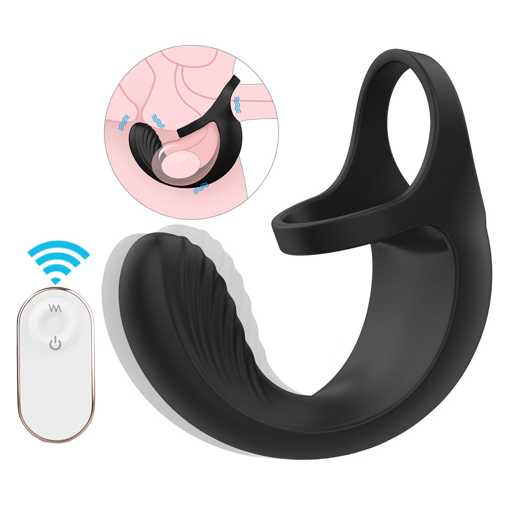 Vibrating Cock Ring Invisible Strap On Design Taint Teaser 9 Modes