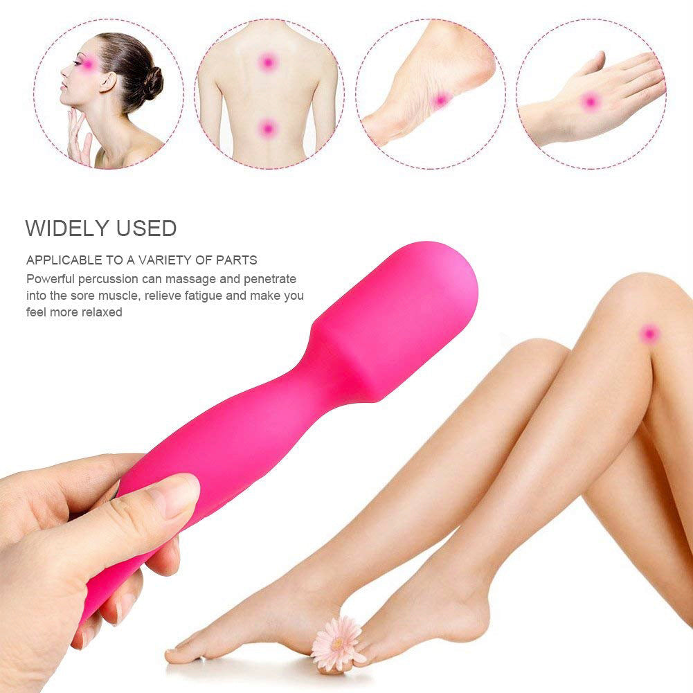 Waterproof Full Body Massager Soft Wand Vibrator 16 Vibration Modes