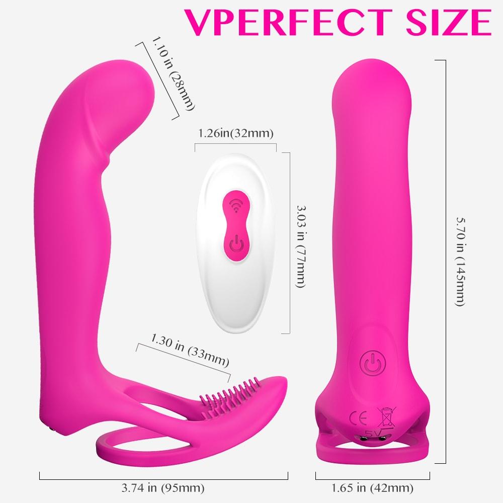 Couple Vibrator Penis Ring Penetrator For Clit Anal G Spot Stimulation